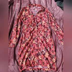 retro floral inspired dress